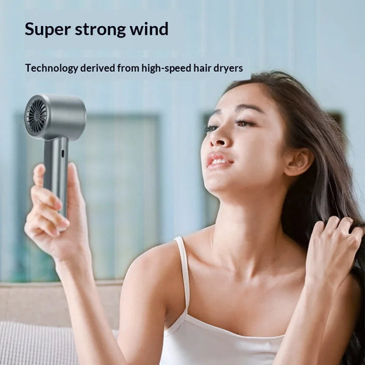 Portable Handheld Fan – USB Rechargeable Mini Cooling Fan