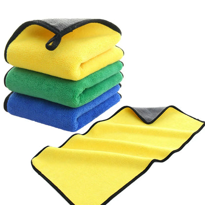 Car Cleaning Towel Microfiber Cloth Soft Super Absorbent Quick-Drying Towel Professional Detailing Rags Car Wash Accessories