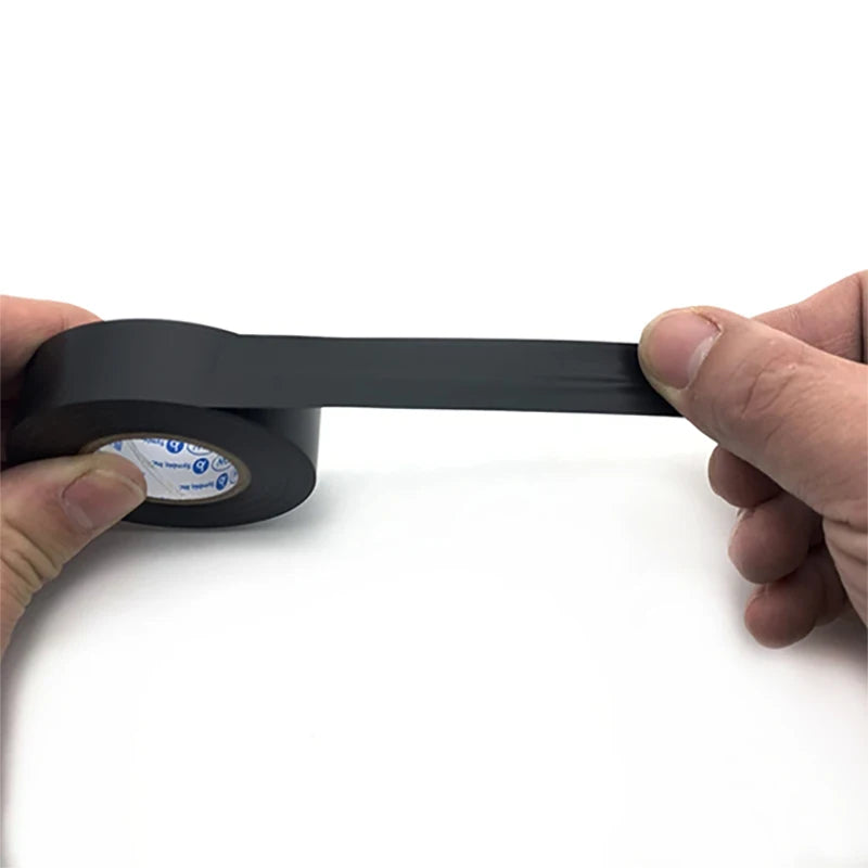 19Mm Black Electrical Tape,Insulation Tape,Electrical Tape,Pvc Adhesive Waterproof Tape, 1 Roll of 30 Meters