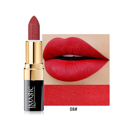 12-Color Lipstick Matte Waterproof Velvet Pigment Nude Rouge Waterproof Long Lasting Lip Profissional Cosmetics Beauty