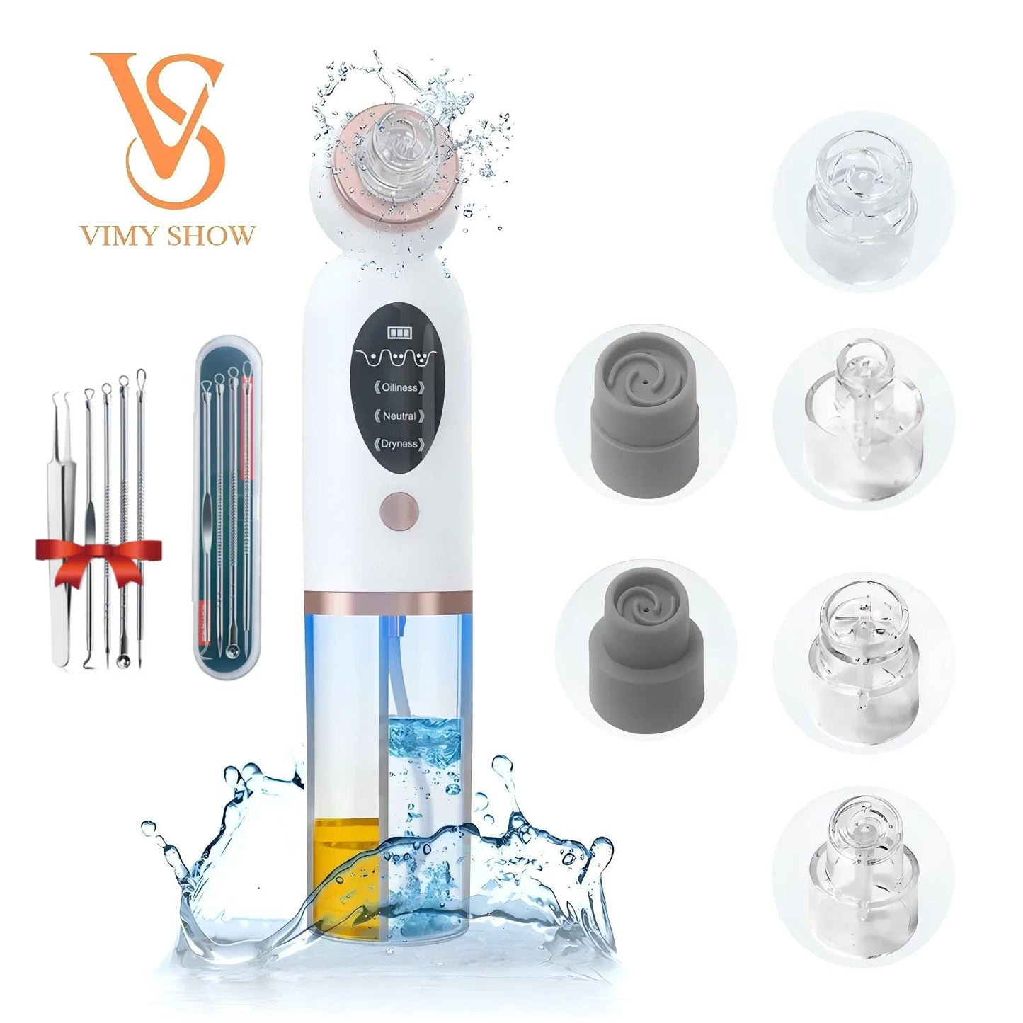 New Blackhead Remover Vacuum Suction Personal Care Small Bubble Electric Face Nose Cleaner