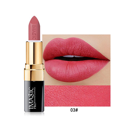 12-Color Lipstick Matte Waterproof Velvet Pigment Nude Rouge Waterproof Long Lasting Lip Profissional Cosmetics Beauty