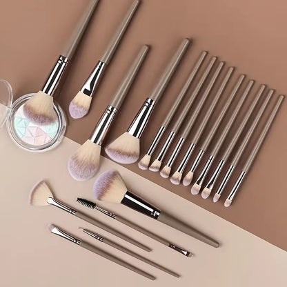3-20PCS Makeup Brushes Set Eyeshadow Fluffy Foundation Concealer Blush Highlighter Storage Box Female Cosmetics Beauty Tools