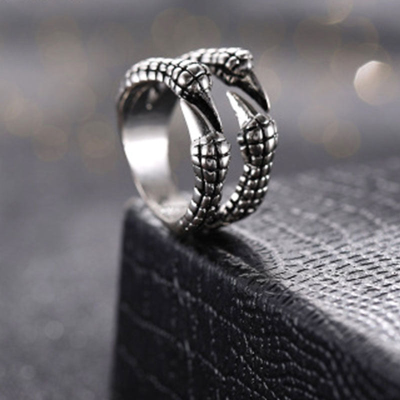 Retro Personality Open Ring Domineering Retro Eagle Claw Ring Men's Ring