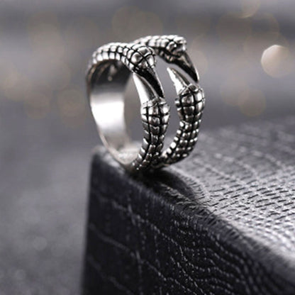 Retro Personality Open Ring Domineering Retro Eagle Claw Ring Men's Ring