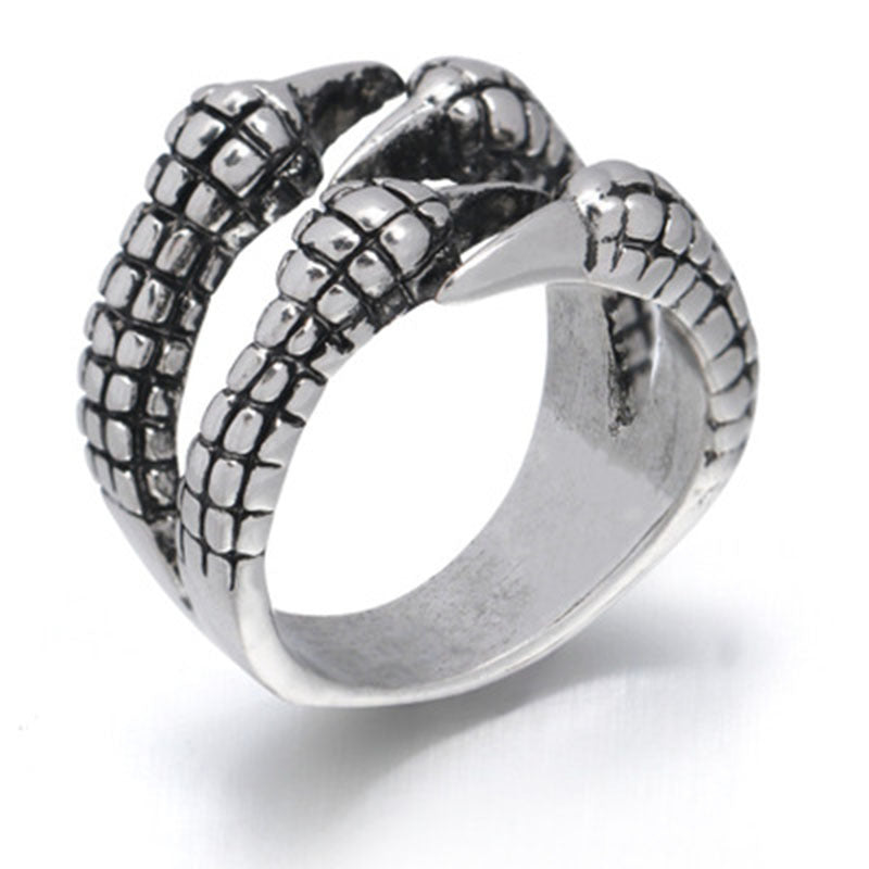 Retro Personality Open Ring Domineering Retro Eagle Claw Ring Men's Ring