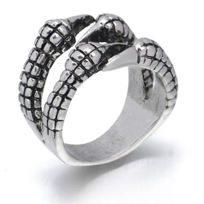 Retro Personality Open Ring Domineering Retro Eagle Claw Ring Men's Ring