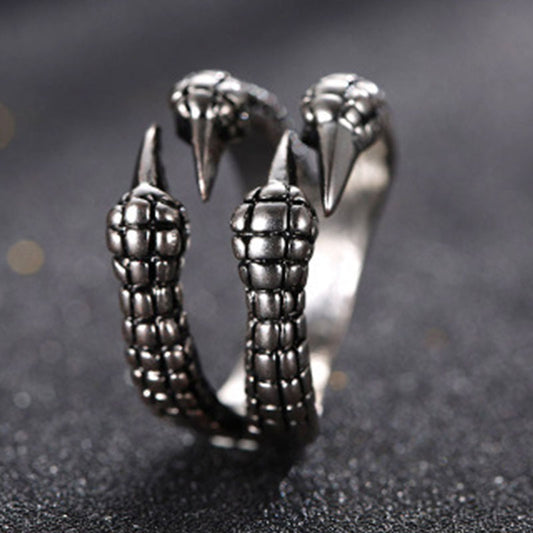 Retro Personality Open Ring Domineering Retro Eagle Claw Ring Men's Ring