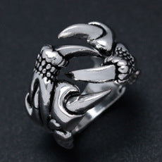 Retro Personality Open Ring Domineering Retro Eagle Claw Ring Men's Ring