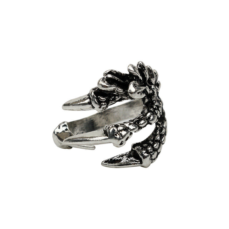 Retro Personality Open Ring Domineering Retro Eagle Claw Ring Men's Ring