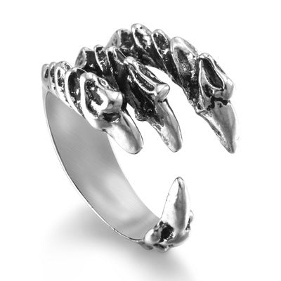 Retro Personality Open Ring Domineering Retro Eagle Claw Ring Men's Ring