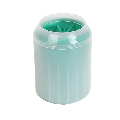 Pet Paw Cleaner Cleaning Kit Cup Soft Brush Can