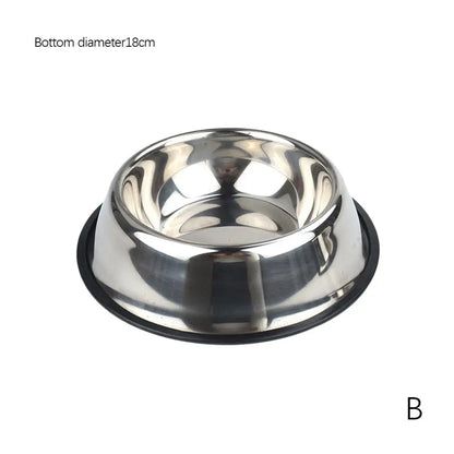 Steel Pet Dog Bowl Feeder Skidproof Anti-Ant Food Water Drink Dishes Feeder Dog Bowls Food Accessories Pet Supplies