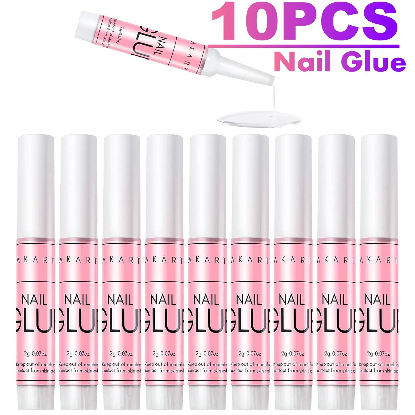 Makartt Nail Glue with Glue Remover Kit, Super Strong Nail Glue for Acrylic Nails Press on Nails,30Ml/ 50ML Glue off Debonder