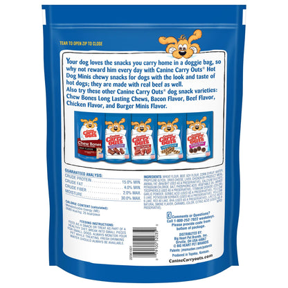 Hot Dog Minis Dog Treats, 22.5Oz Bag