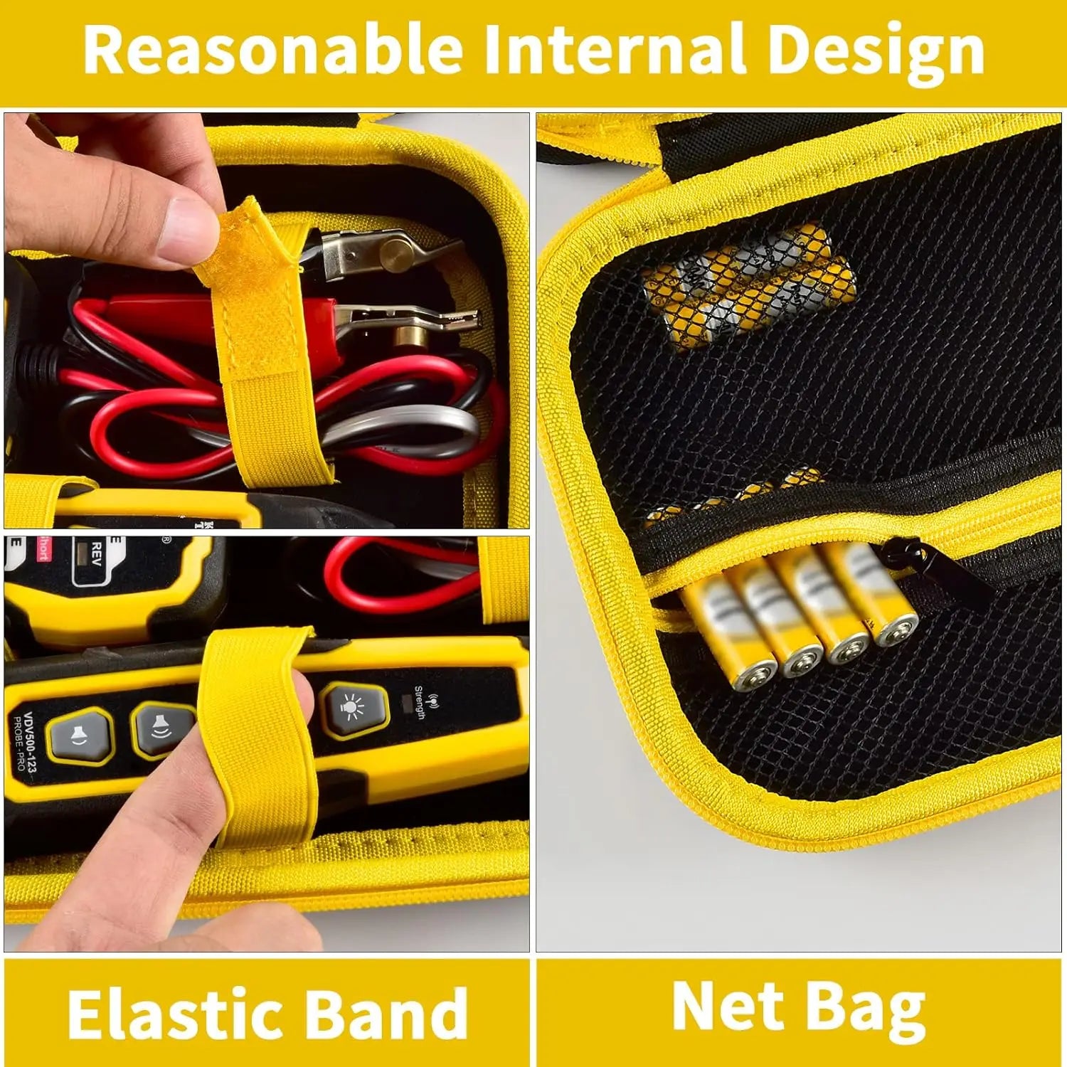 Case for Klein Tools VDV500-820/VDV500-063 Wire Tracer Tone Generator and Probe Kit Continuity Tester, Universal Storage Bag F