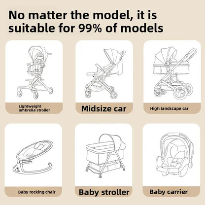 Baby Stroller Accessories Mosquito Net Stroller Mosquito Cover Children Kids Ventilate Mesh Cart Insect Netting outside Items