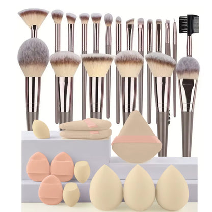 3-20PCS Makeup Brushes Set Eyeshadow Fluffy Foundation Concealer Blush Highlighter Storage Box Female Cosmetics Beauty Tools