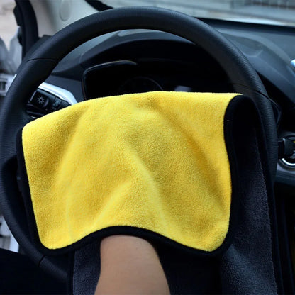 Car Cleaning Towel Microfiber Cloth Soft Super Absorbent Quick-Drying Towel Professional Detailing Rags Car Wash Accessories