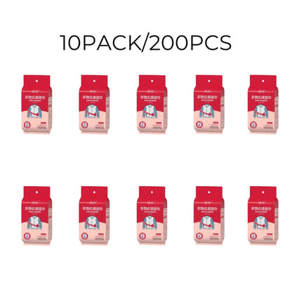 20Pcs Clothing Stain Removal Wet Wipes Multi Functional Non Washing and Stain Removing Wet Wipes for down Cotton Leather Jacket