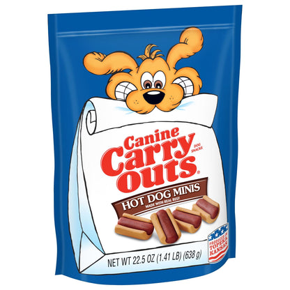 Hot Dog Minis Dog Treats, 22.5Oz Bag