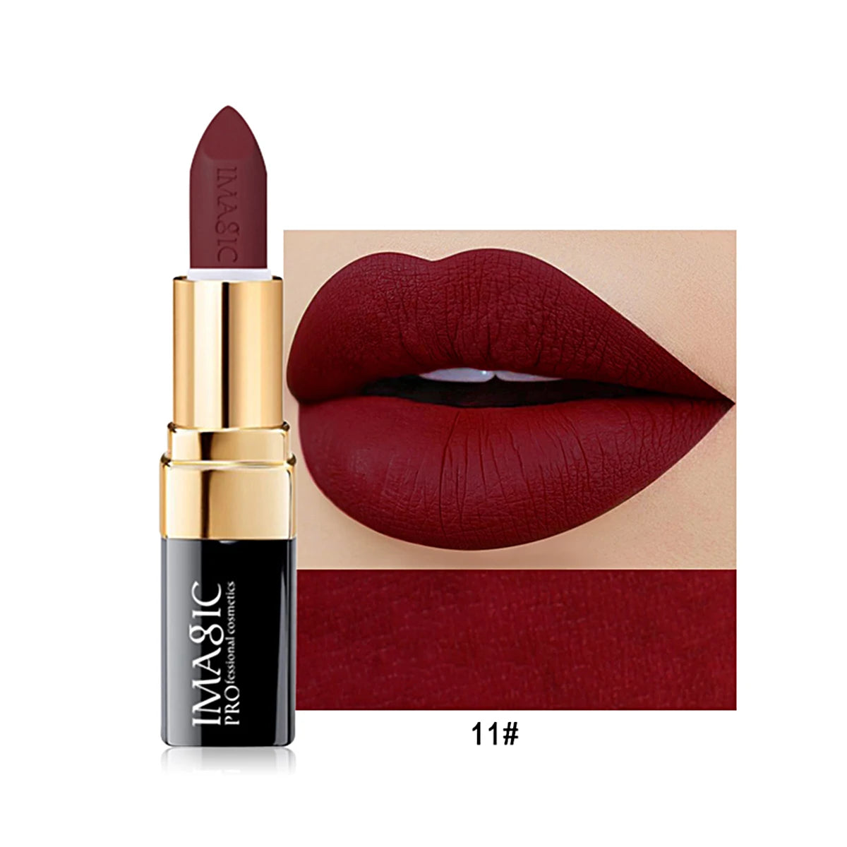 12-Color Lipstick Matte Waterproof Velvet Pigment Nude Rouge Waterproof Long Lasting Lip Profissional Cosmetics Beauty