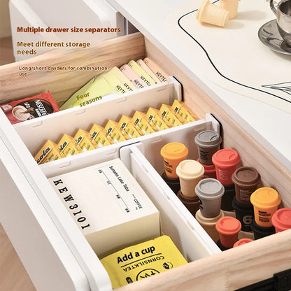 Drawer Organizer Dividers for Clothes Underwear Socks Storage Box Partition Boards for Kitchenware Cosmetics Free-Combination