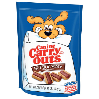 Hot Dog Minis Dog Treats, 22.5Oz Bag