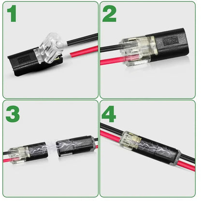 20PCS 2 Pin Way Plug Waterproof Electrical Connector Car Wire Cable Automotive Electrical Connector Strip Terminal Connection