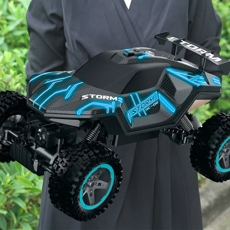 4WD RC Drift Car with Music Led Lights 2.4G Gesture Radio Remote Control Spray Stunt Car 360° Rotating Climbing Car Toys Gift