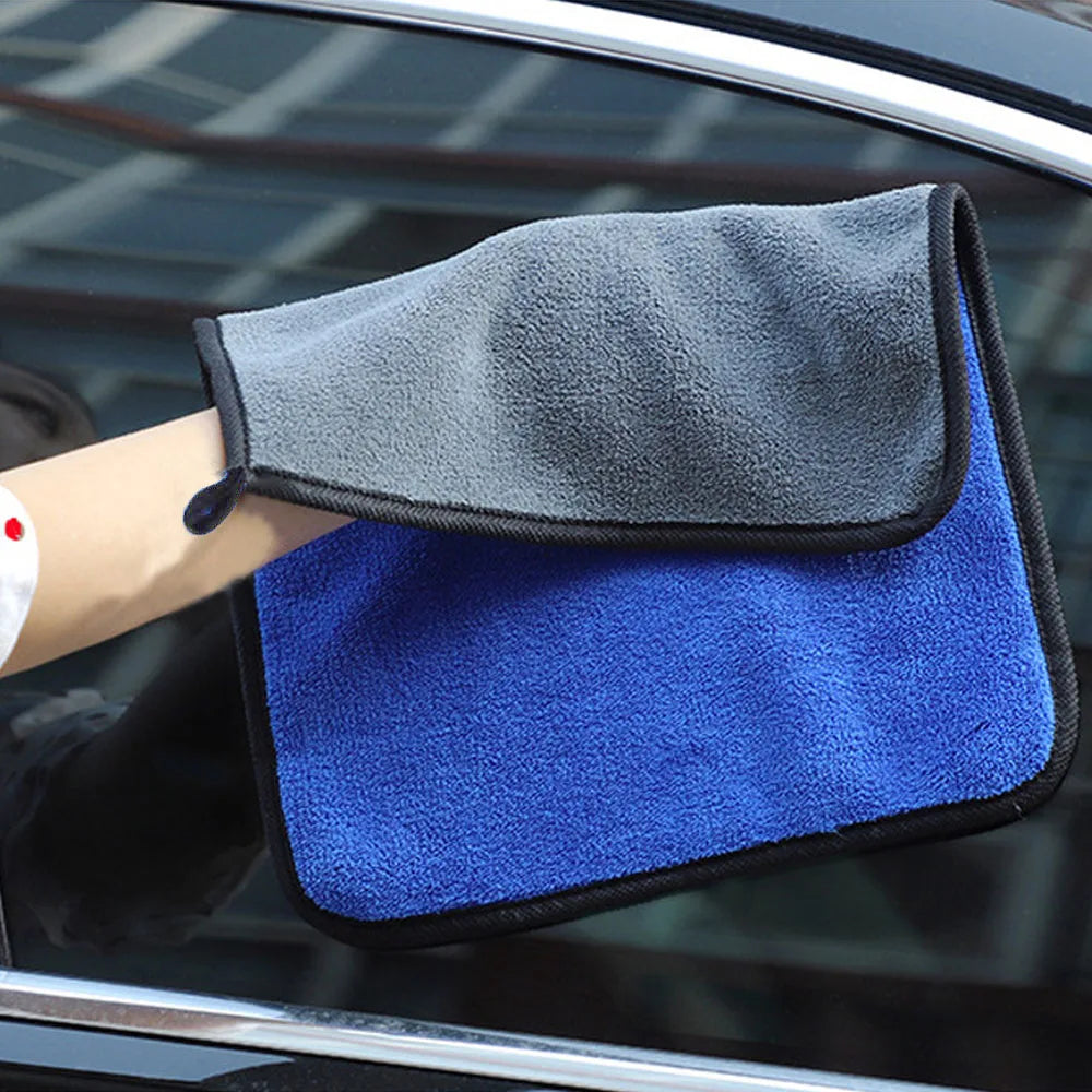 Car Cleaning Towel Microfiber Cloth Soft Super Absorbent Quick-Drying Towel Professional Detailing Rags Car Wash Accessories