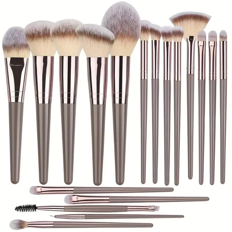 3-20PCS Makeup Brushes Set Eyeshadow Fluffy Foundation Concealer Blush Highlighter Storage Box Female Cosmetics Beauty Tools