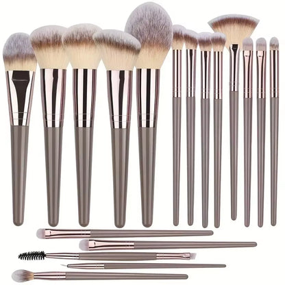 3-20PCS Makeup Brushes Set Eyeshadow Fluffy Foundation Concealer Blush Highlighter Storage Box Female Cosmetics Beauty Tools