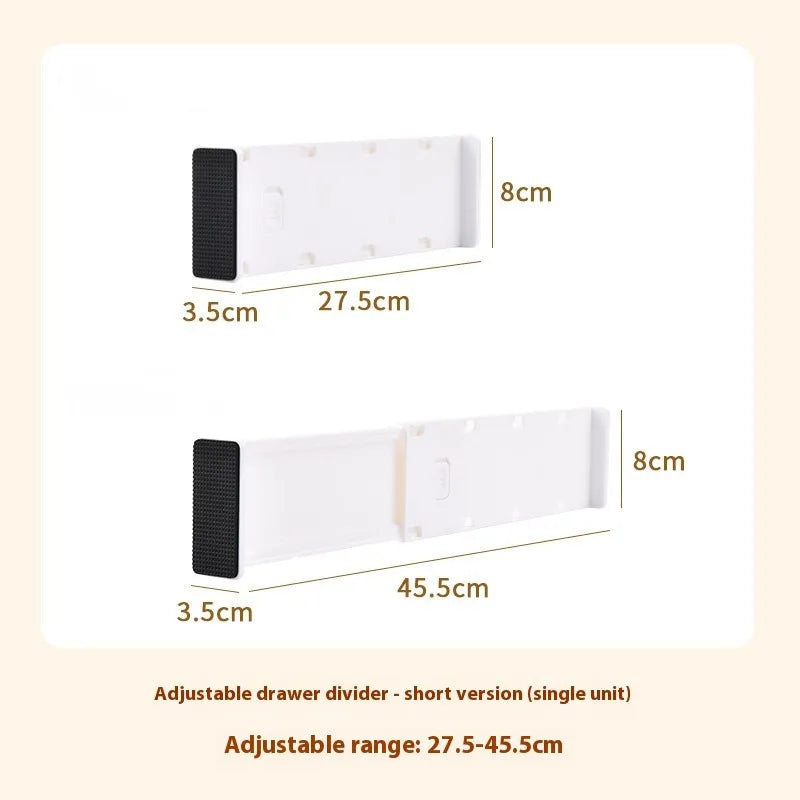 Drawer Organizer Dividers for Clothes Underwear Socks Storage Box Partition Boards for Kitchenware Cosmetics Free-Combination