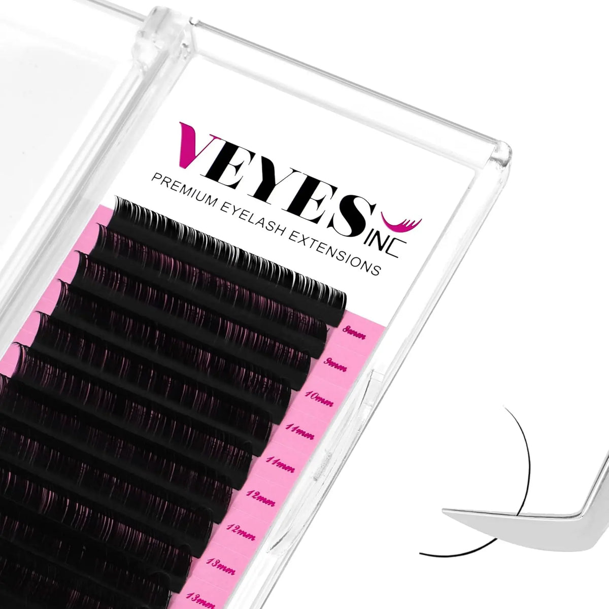 Individual Faux Mink Eyelash Extensions – Classic Natural Lashes, 8-20mm Bulk Pack