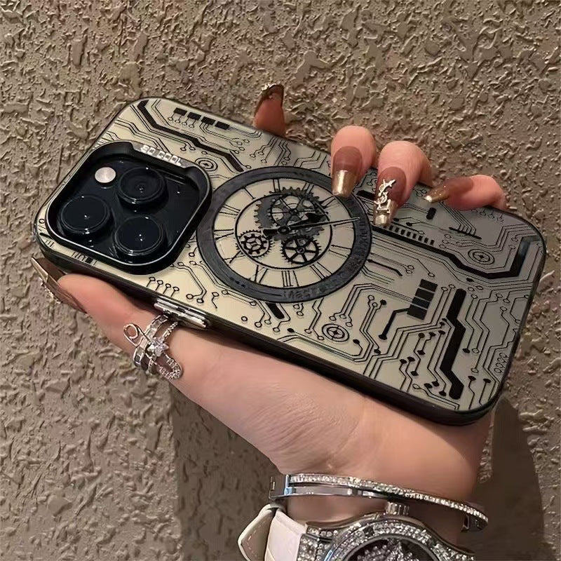 Mechanical Heart Is Suitable For Apple 16 Pro Max Phone Case, IPhone 15 Premium, 14 Pro New Model, 17 Pro Cool Design