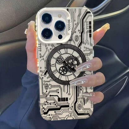 Mechanical Heart Is Suitable For Apple 16 Pro Max Phone Case, IPhone 15 Premium, 14 Pro New Model, 17 Pro Cool Design