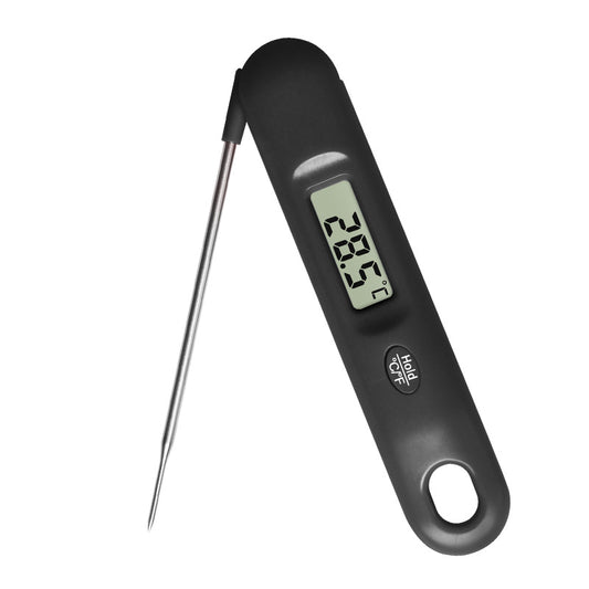 Electronic Digital Display Folding Food Thermometer Meat Digital Thermometer Kitchen Stainless Steel Probe Baking Water Thermometer