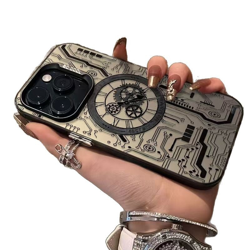 Mechanical Heart Is Suitable For Apple 16 Pro Max Phone Case, IPhone 15 Premium, 14 Pro New Model, 17 Pro Cool Design