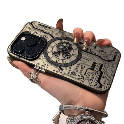 Mechanical Heart Is Suitable For Apple 16 Pro Max Phone Case, IPhone 15 Premium, 14 Pro New Model, 17 Pro Cool Design