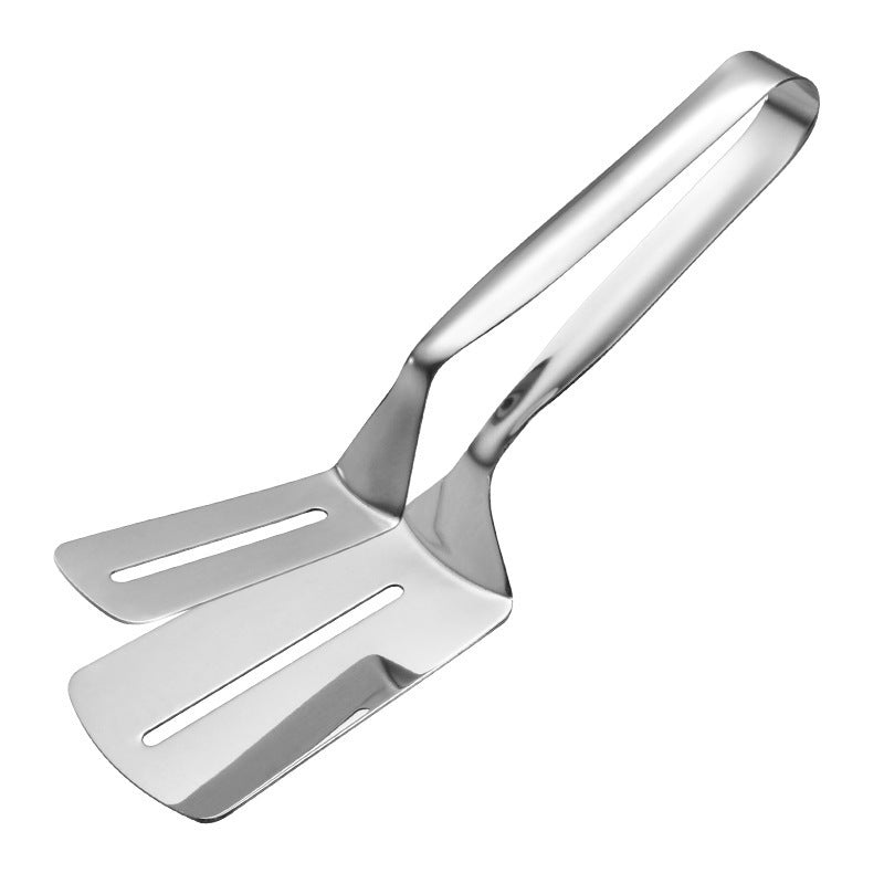 410 Stainless Steel Steak Spatula, Barbecue Tongs, Grilled Fish Tongs, Food Tongs, Kitchen Bread Pancakes, Korean Barbecue Fried Fish Tongs