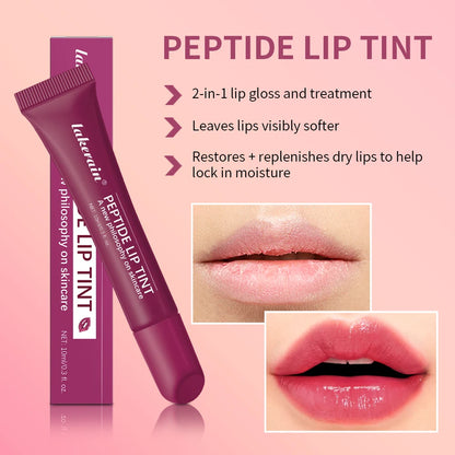 Soft Tube Lip Balm – Long-Lasting Moisturizing, Transparent Tint Lip Glaze, 4 Colors
