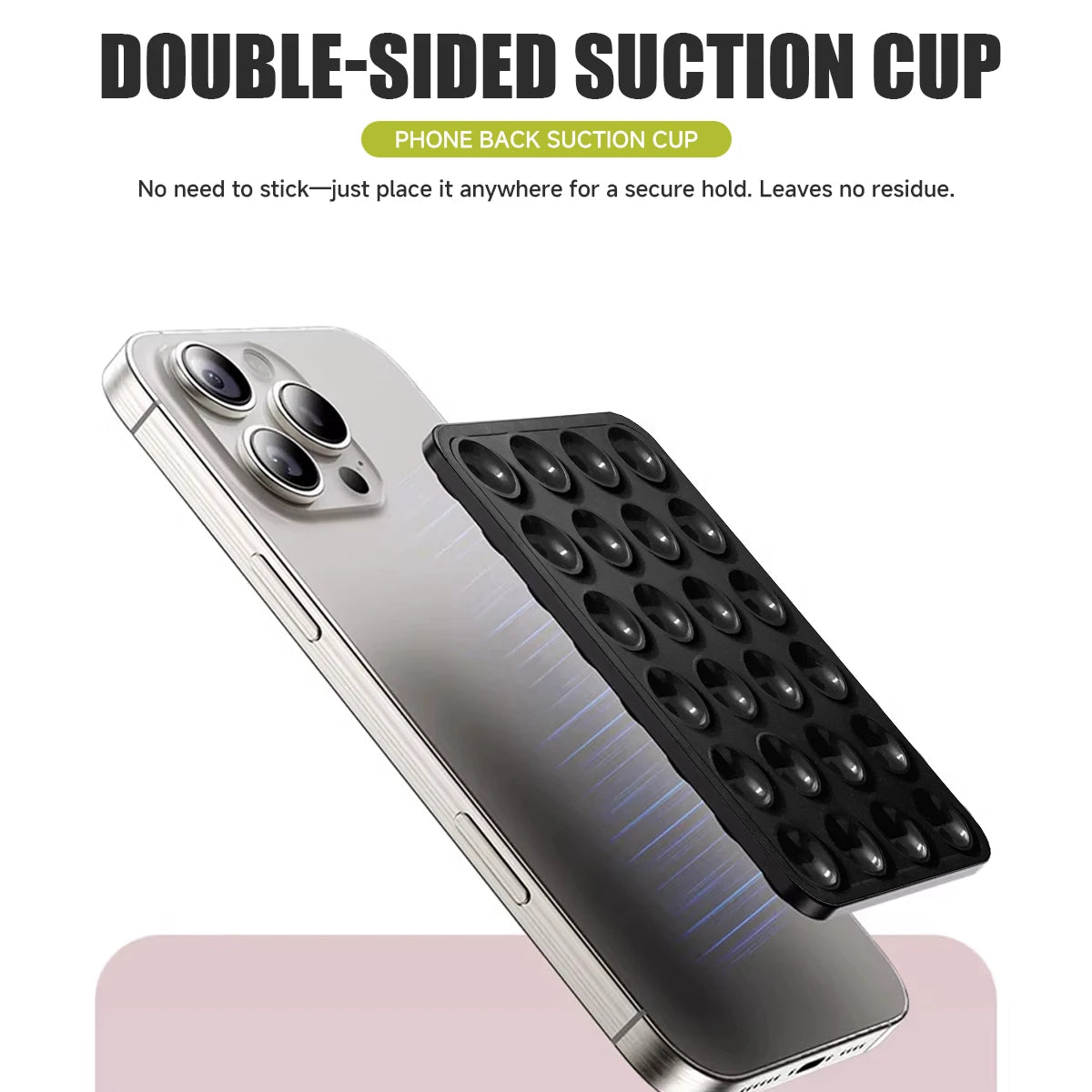 Double-Sided Silicone Suction Pad – Universal Phone Mount & Wall Holder