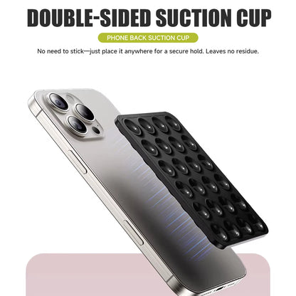 Double-Sided Silicone Suction Pad – Universal Phone Mount & Wall Holder