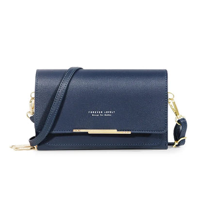 Women's Korean PU Leather Wallet – Large Capacity Multi-Card Crossbody Phone Bag