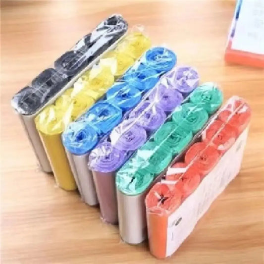 PE Disposable Garbage Bags – Durable & Portable, 5 Rolls/100PCS, 45x50cm