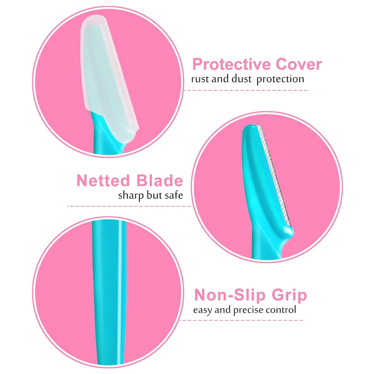 Eyebrow Razor Kit – Multifunction Facial Hair Removal Trimmer with Storage Container