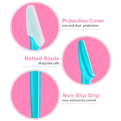 Eyebrow Razor Kit – Multifunction Facial Hair Removal Trimmer with Storage Container