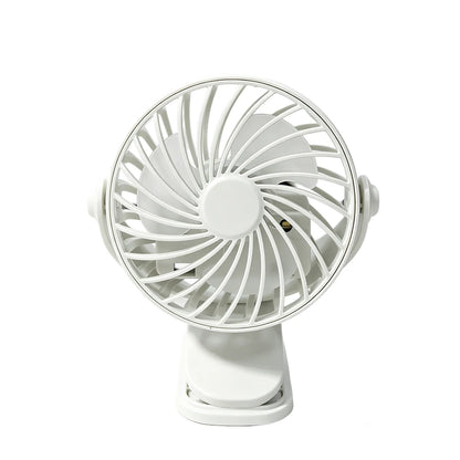 Mini Clip Fan – USB Rechargeable Stroller & Desk Fan