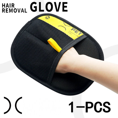 Electrostatic Pet Hair Remover Glove – Reusable 2-in-1 Grooming Glove & Lint Roller